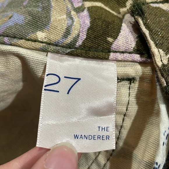 Anthropologie Pilcro The Wanderer Colorful Metallic Marbled Pop Pants - Picture 10 of 12